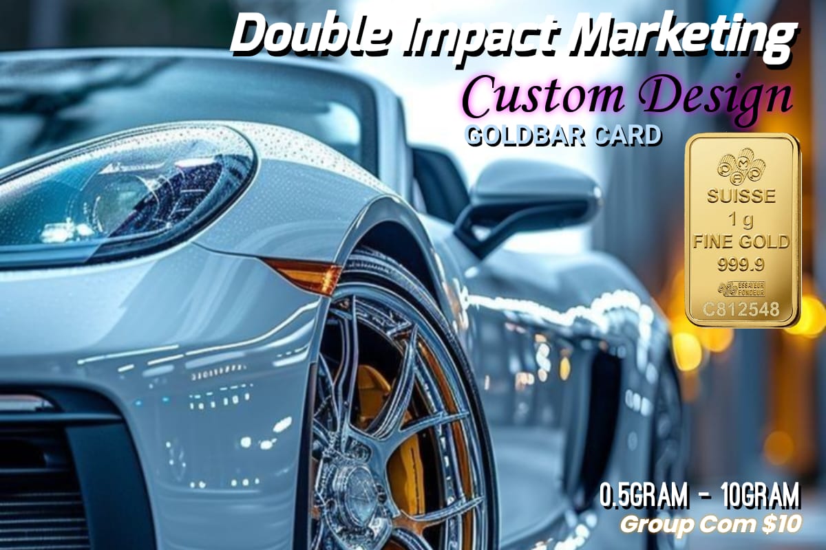 CUSTOM DESIGN GOLDBAR CARD